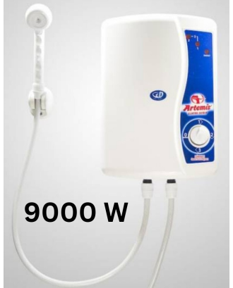 Artemis Elektrikli Şofben 9000 W Isıtma Gucune Sahıp Yuksek Isı 