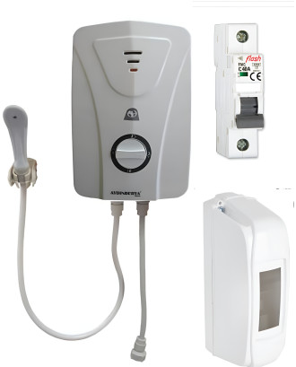 Aydın Derya New Ani Su Isıtıcı Elektrikli Şofben Sigorta Ve Kutusu Dahil Paket 