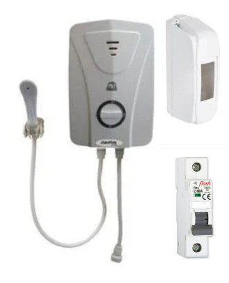 Simetra Premium Ani Su Isıtıcı 8 Emniyetli Elektrikli Şofben Sigorta ve kutusu dahil paket