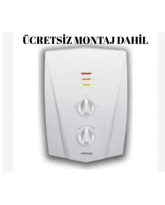 Cemsan C3300 Elektrikli Su Isıtıcı Tek Sofben ( Ücretsiz Montaj Dahil Paket )