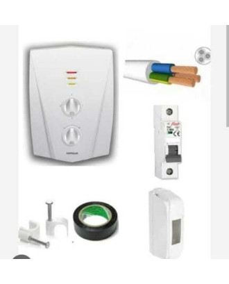 Veito V1200 Ani Su Isıtıcı 8000W Elektirkli Şofben 3mt Kablolu Tam Takım Set  ( Montaj Hariç Paket )