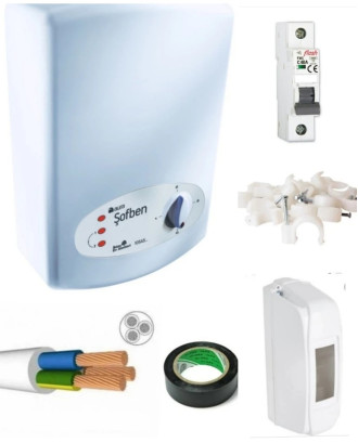 İhlas Banyo Şofbeni 3mt Kablo Dahıl Tam Takım Set