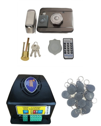 Tecimm Tec-925 Radarlı Akıllı Kilit Orjinal Aküsü Dahil Set  20 adet çip 